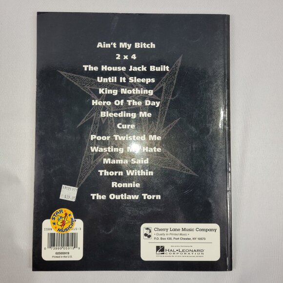Metallica Load Bass Guitar Vocal Lyrics Music Song Book - Picture 2 of 2